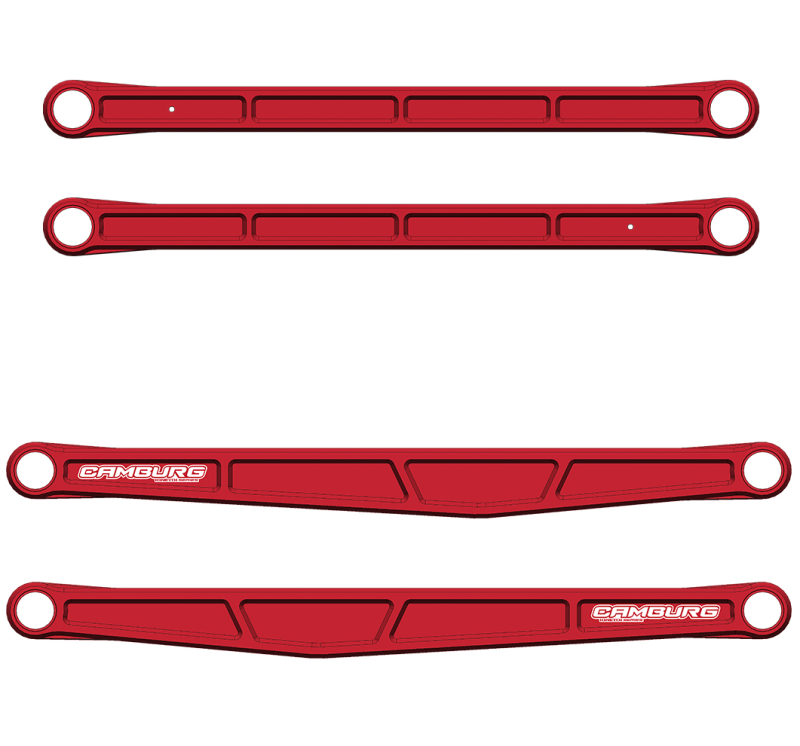Camburg Ford Raptor 21-23 KINETIK Series Rear Billet Trailing Arm Kit (Red) CAM-120033-RED