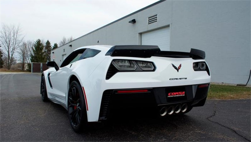 Corsa Performance 2015 Corvette Z06 2.75in Axle Back Exhaust Polished Dual Rear