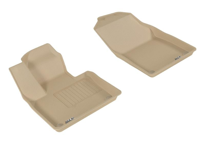 3D MAXpider 2015-2019 Volvo XC90 Kagu 1st Row Floormat - Tan L1VV02011502