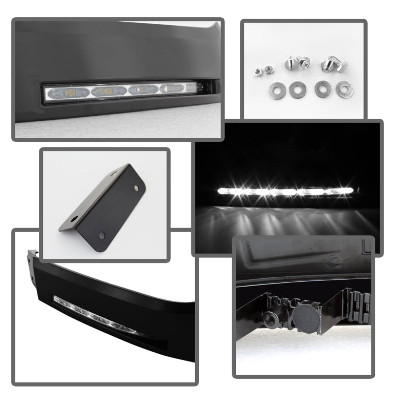FR SPORT Spyder Toyota Tundra 07-13 Daytime LED Running Lights (XSP-X Model Look)wo/swtch Blk...