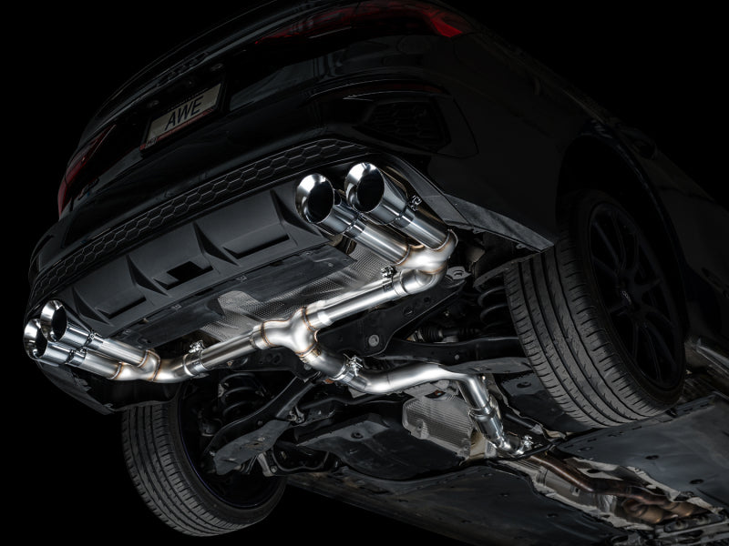 AWE Tuning AWE 22-24 Audi 8Y S3 Track Edition Exhaust  - Chrome Silver Tips 3020-42897