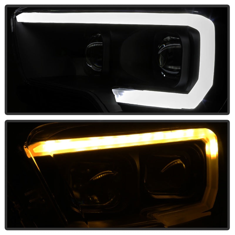 FR SPORT SPYDER xTune 16-18 Toyota Tacoma SR/SR5 DRL Proj Headlights w/Turn Signal - Blk Smk...