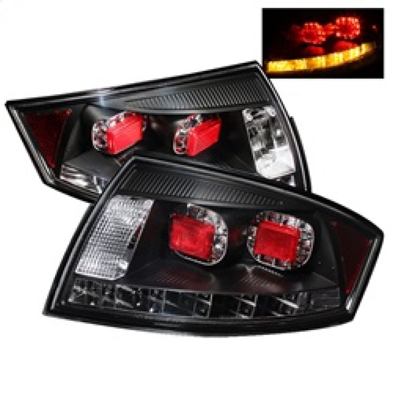 Spyder Audi TT 00-06 LED Tail Lights Black ALT-YD-ATT99-LED-BK 5000422
