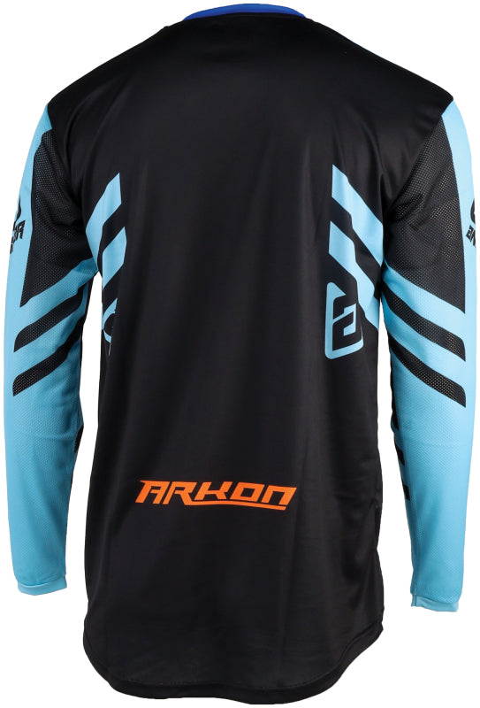 Answer 24 Arkon Nitrus Jersey Blue/Black/Hyper Orange - Medium 442474