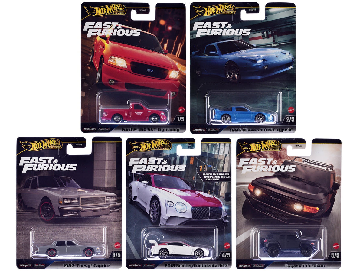 Rapid Vehicles "Fast & Furious" 2024 5 piece Set H Diecast Model Cars by Hot Wheels  free...
