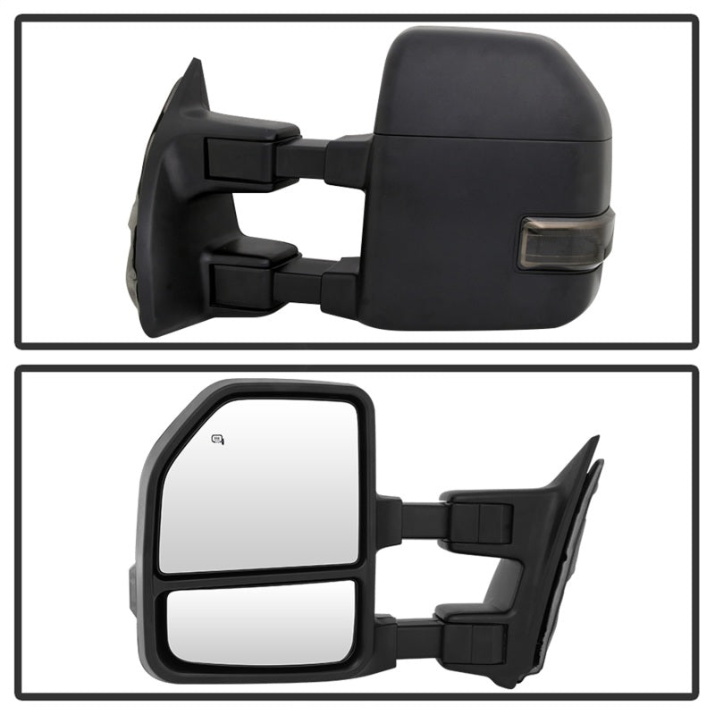 FR SPORT SPYDER xTune 99-07 Ford Super Duty Heated LED Signal Power Mirrors - Smk (Pair)...