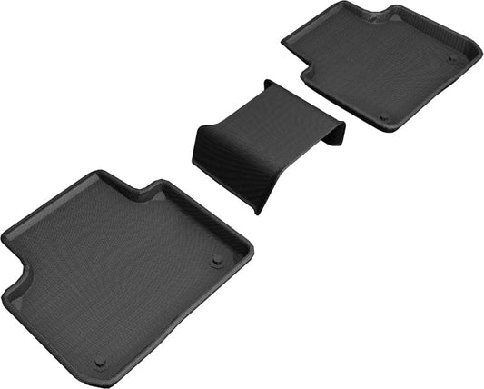 FR SPORT 3D MAXpider 2019-2019 Porsche Cayenne Kagu 2nd Row Floormats - Black L1PO01921509