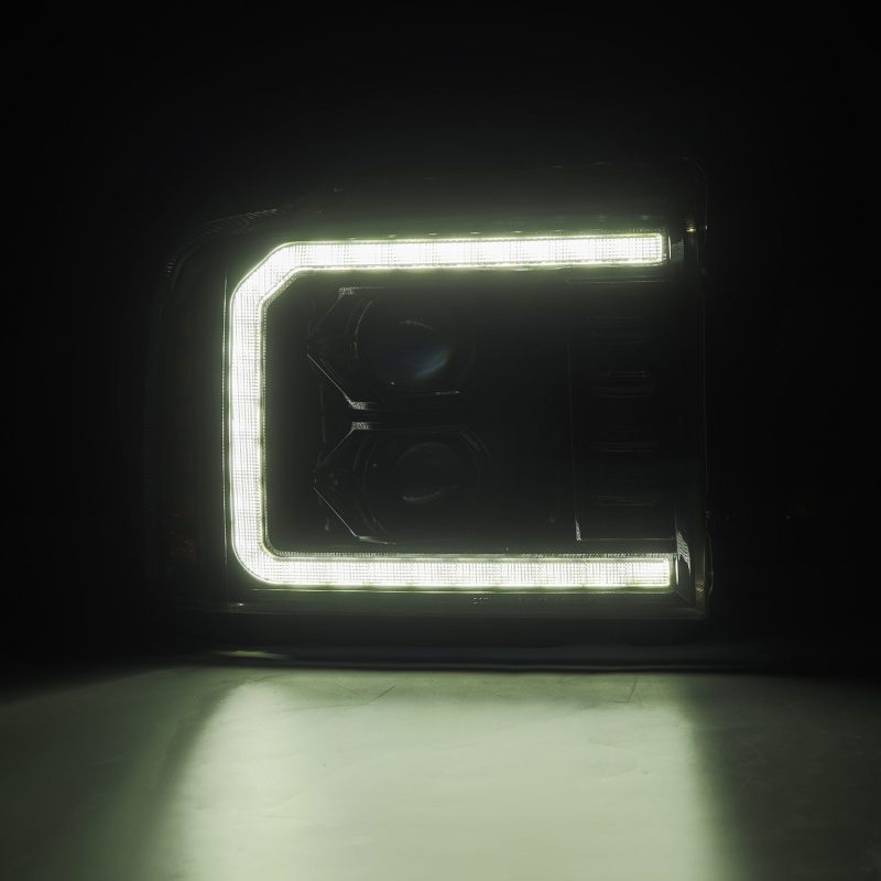 AlphaRex 05-07 Ford F250-550 PRO-Series Projector Headlights Alpha-Black 880314 *Discontinued