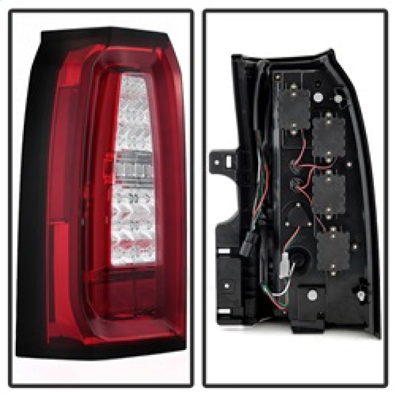Spyder Chevy Tahoe / Suburban 15-17 LED Tail Lights - Red Clear (ALT-YD-CTA15-LED-RC) 5085085