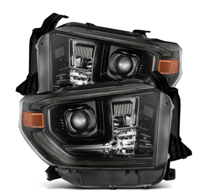 FR SPORT AlphaRex 14-21 Toyota Tundra PRO-Series Projector Headlights Black w/Seq. Sig. + DRL...