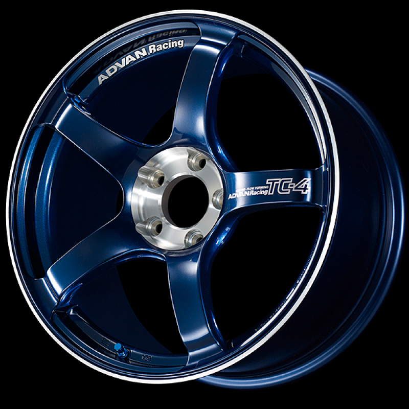 Advan TC-4 SE 17x8.0 / +45 Offset / 5x114.3 / 73mm Bore / Racing Indigo Blue and Diamond Cut YADS7G45EEF