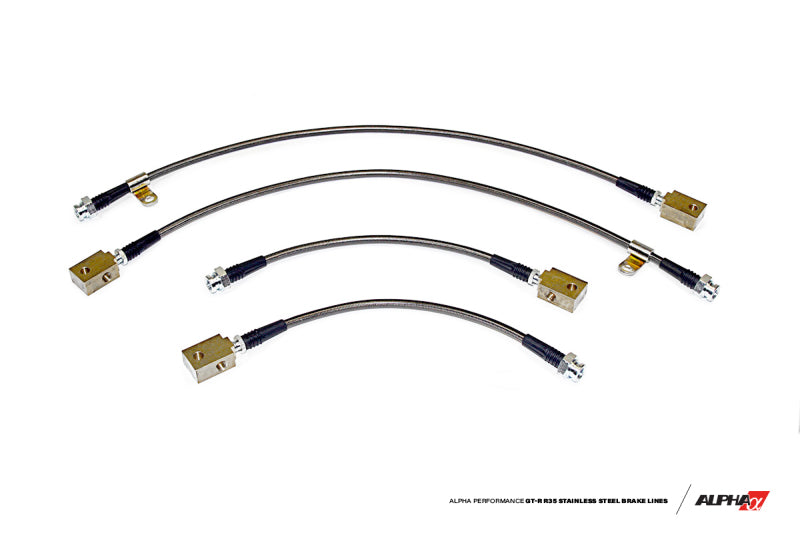 FR SPORT AMS Performance 2009+ Nissan GT-R R35 Alpha Short Route Style Stainless Steel Brake...