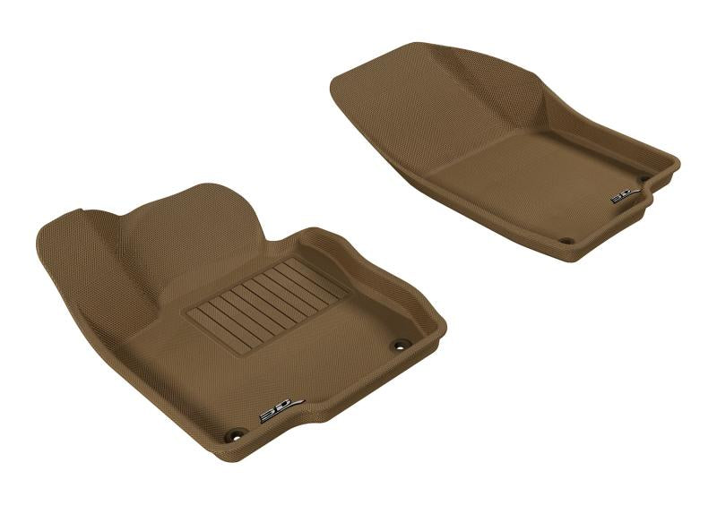 3D MAXpider 2012-2019 Volkswagen Passat Kagu 1st Row Floormat - Tan L1VW05611502