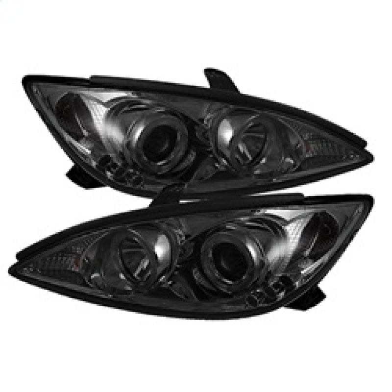 FR SPORT Spyder Toyota Camry 02-06 Projector Headlights LED Halo LED Smoke High H1 Low H1...