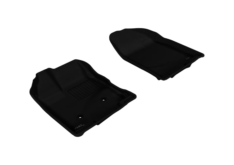 3D MAXpider 2007-2014 Ford Edge Kagu 1st Row Floormat - Black L1FR02011509