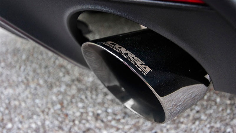 Corsa Performance 2015 Ford Mustang GT 5.0 3in Cat Back Exhaust Polish Dual Tips (Sport)