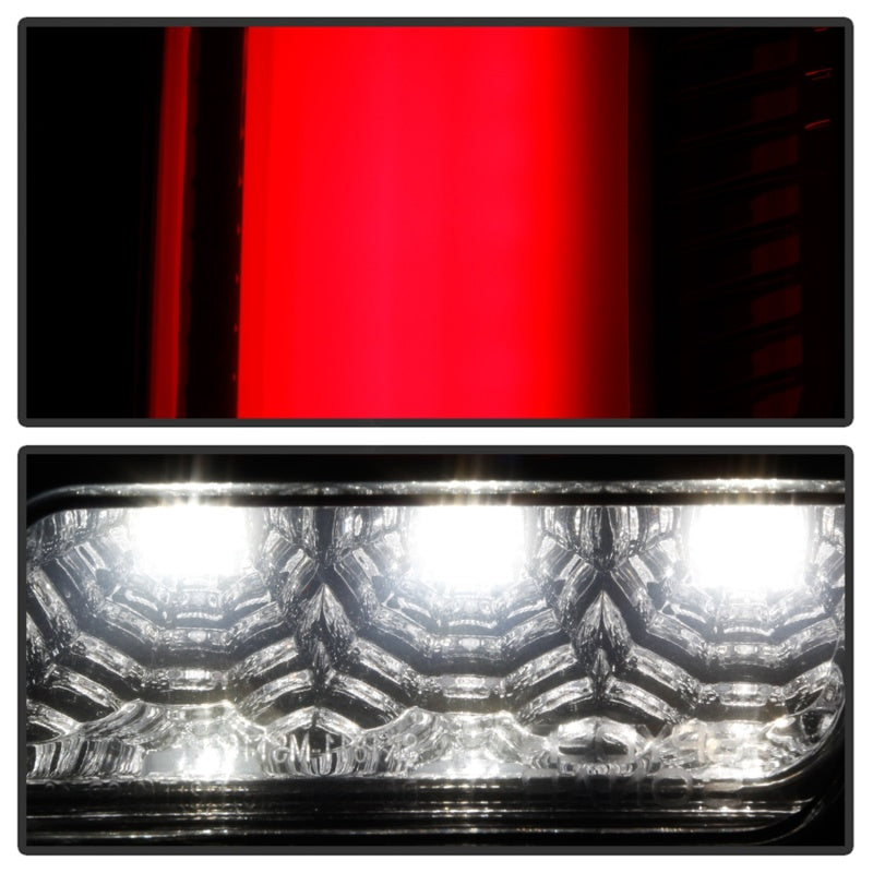FR SPORT Spyder 10-12 Ford Mustang - Light Bar Seq. Turn Signal LED Tail Lights - Black -...