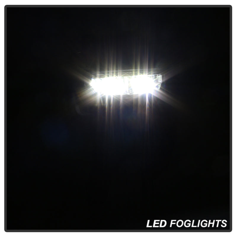 Spyder 16-18 GMC Sierra 1500 OEM Style Full LED Fog Light w/Switch - Clear (FL-GS2016-LED-C) 9043222