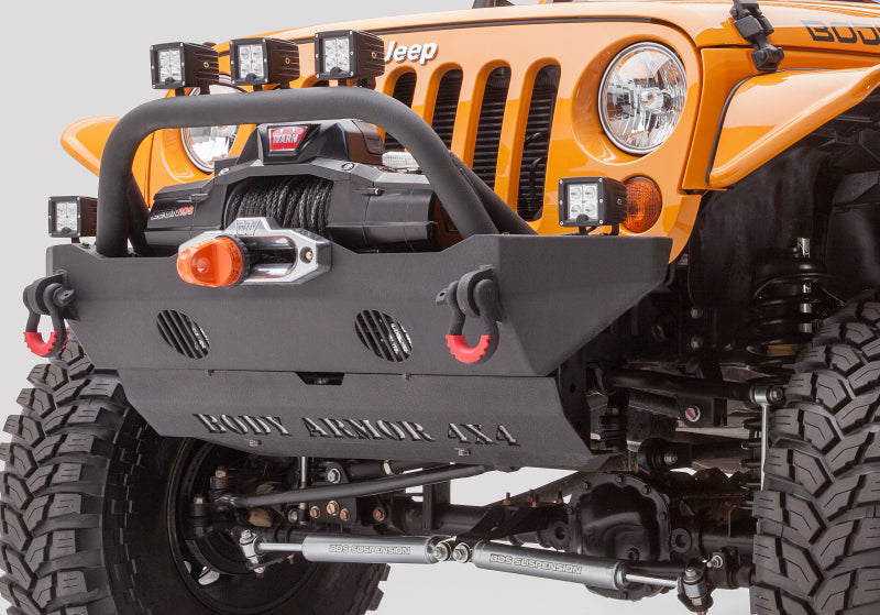 FR SPORT Body Armor 4x4 07-18 Jeep Wrangler JK Front Bumper Mid Stubby JK-19532 - View 6