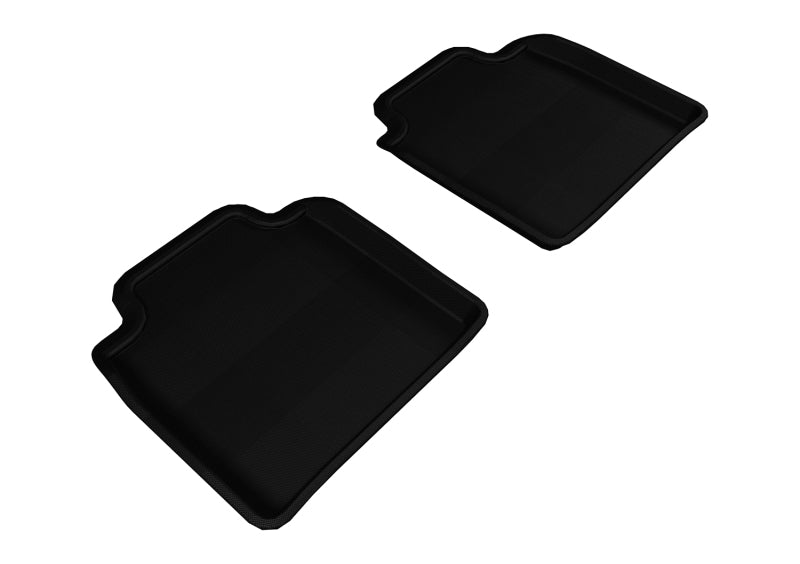 3D MAXpider 2007-2012 Lexus LS460L/LS600HL Kagu 2nd Row Floormats - Black L1LX04021509