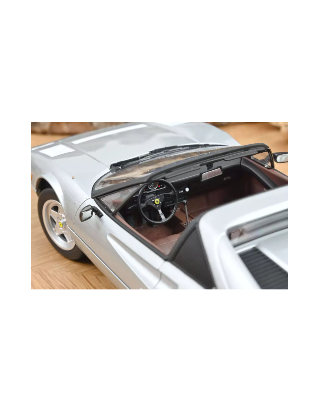 Norev 1982 Ferrari 308 GTS Silver Metallic 1:18