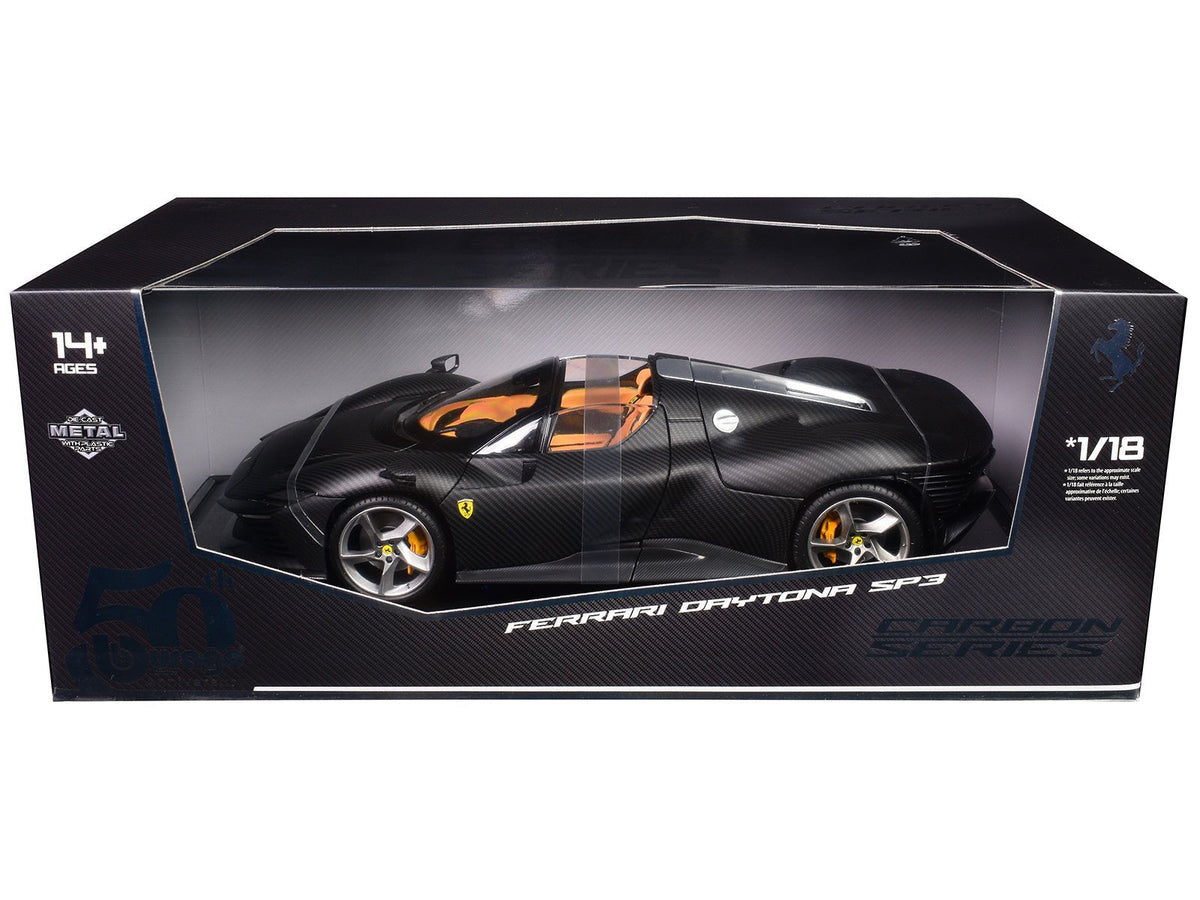 Rapid Vehicles Ferrari Daytona SP3 Carbon Fiber "Carbon Series - Bburago 50th Anniversary" 1/18...
