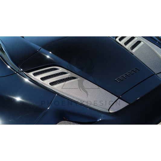 Ferrari F8 Spider | Phoenyx Design Carbon Fiber Engine Air Vent Covers