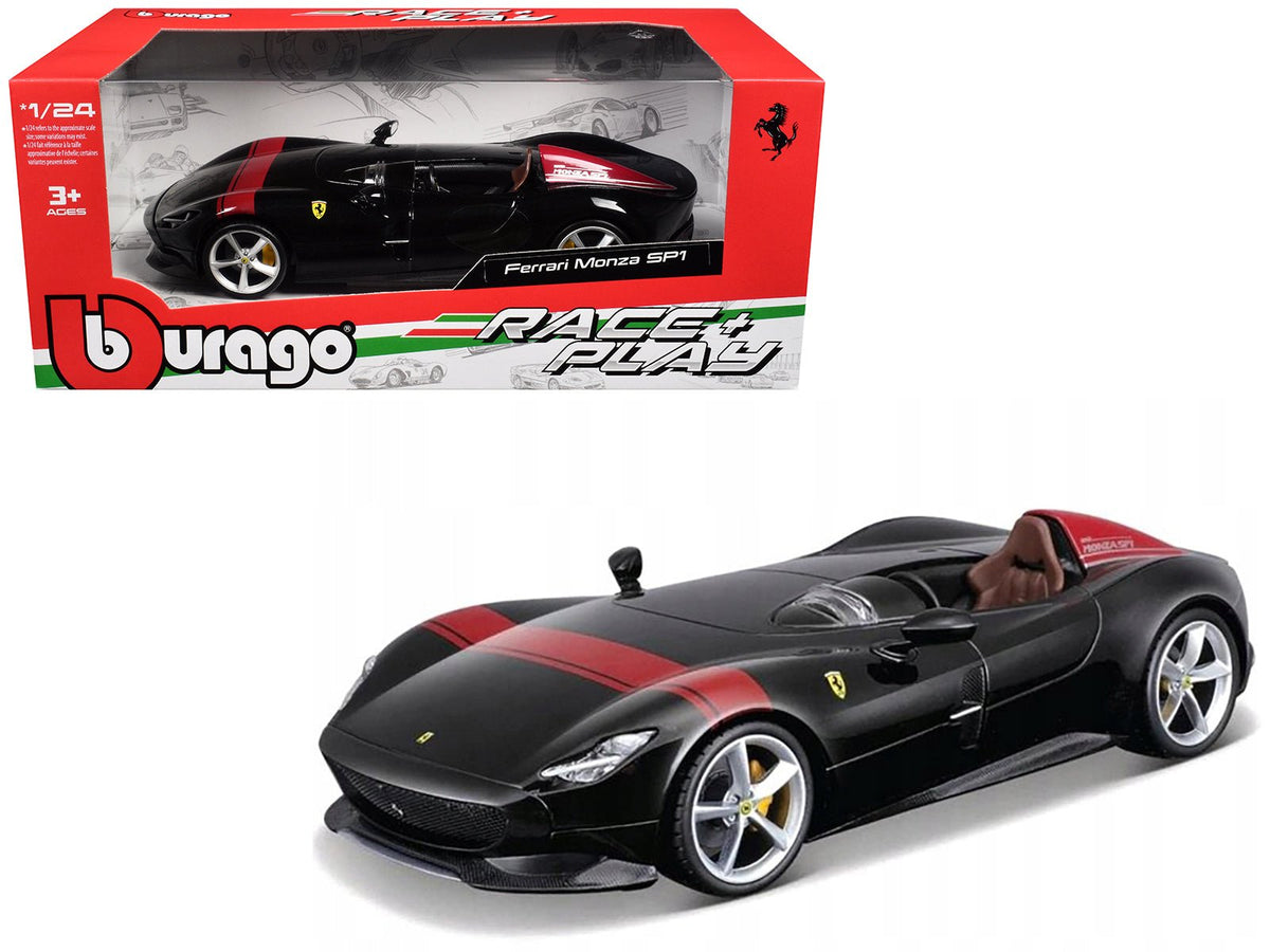 Rapid Vehicles Ferrari Monza SP1 Black Metallic with Red Stripes "Race & Play" Series 1/24...