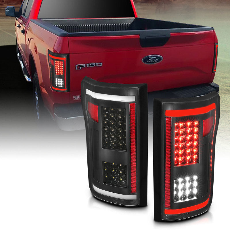 Anzo Ford F-150 15-17 L.E.D Tail Lights G2 Black