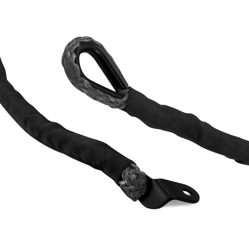Borne Off-Road Synthetic Rope - 3/8in x 85ft - Black BNWN-SR-38-85BK