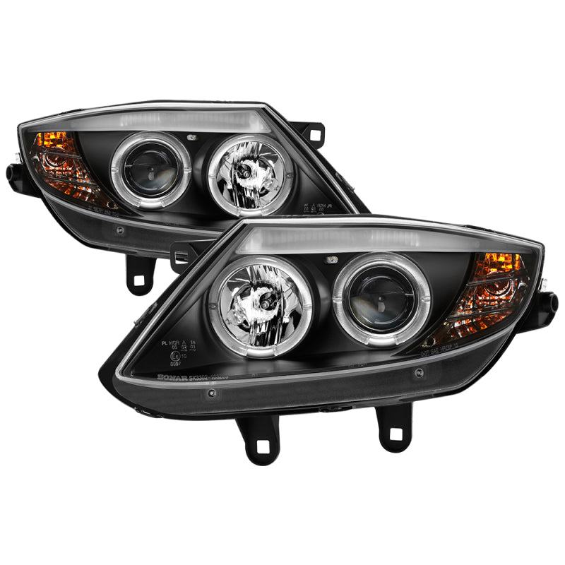 Spyder BMW Z4 03-08 Projector Headlights Halogen Model Only - LED Halo Black PRO-YD-BMWZ403-HL-BK 5029072