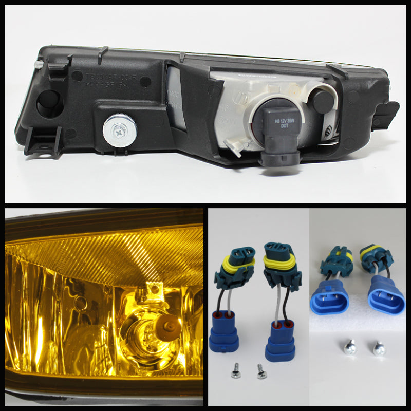 FR SPORT Spyder Acura TL 02-03 OEM Fog Lights wo/Switch Yellow FL-ATL02-Y 5071644 - View 4
