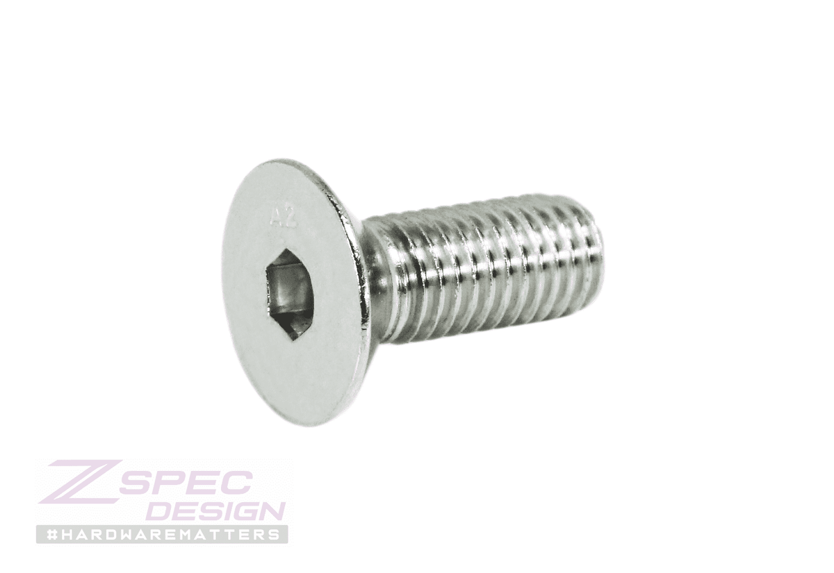 ZSPEC M10-1.5x25mm Flat-Head FHSC Fasteners, Stainless, Per Each