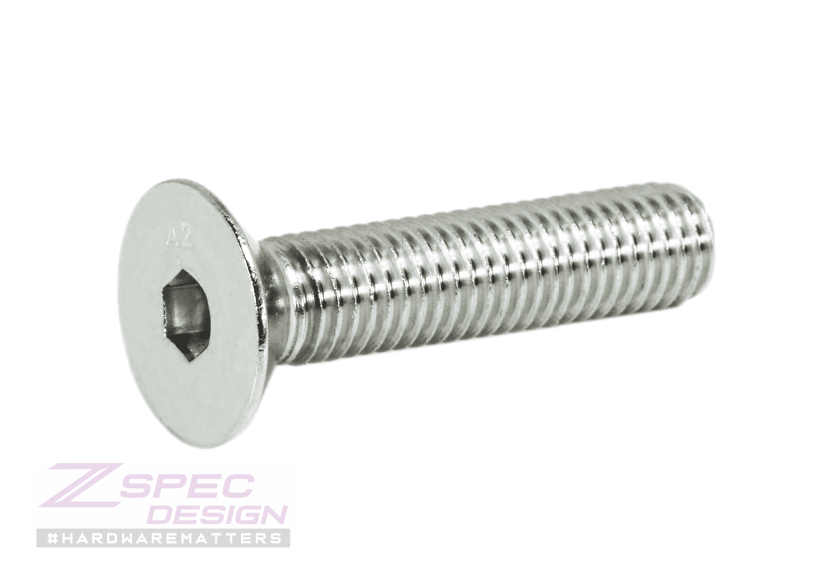 ZSPEC M10-1.5x45mm Flat-Head FHSC Fasteners, Stainless, Per Each