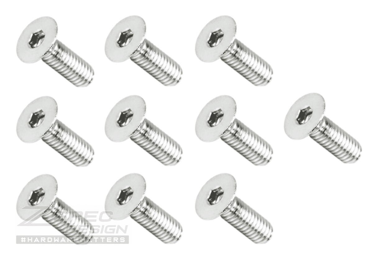 ZSPEC M4-0.7x16mm Fasteners, FHSC, Stainless Steel SUS304, 10-Pack