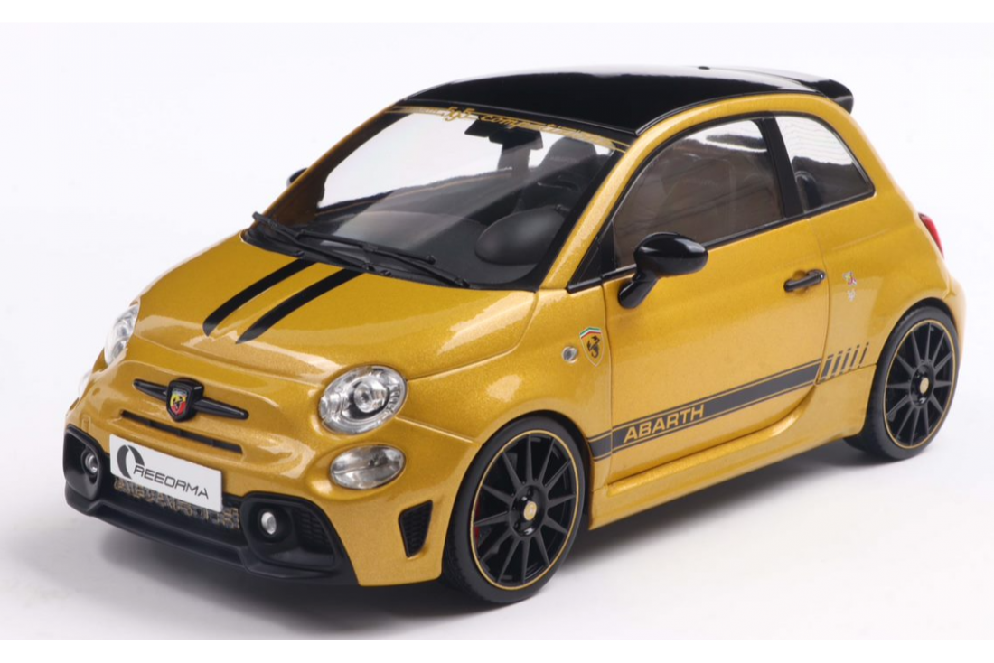 Solido 2022 Fiat F595 Abarth XSR Edition Yahama Yellow Metallic 1:18