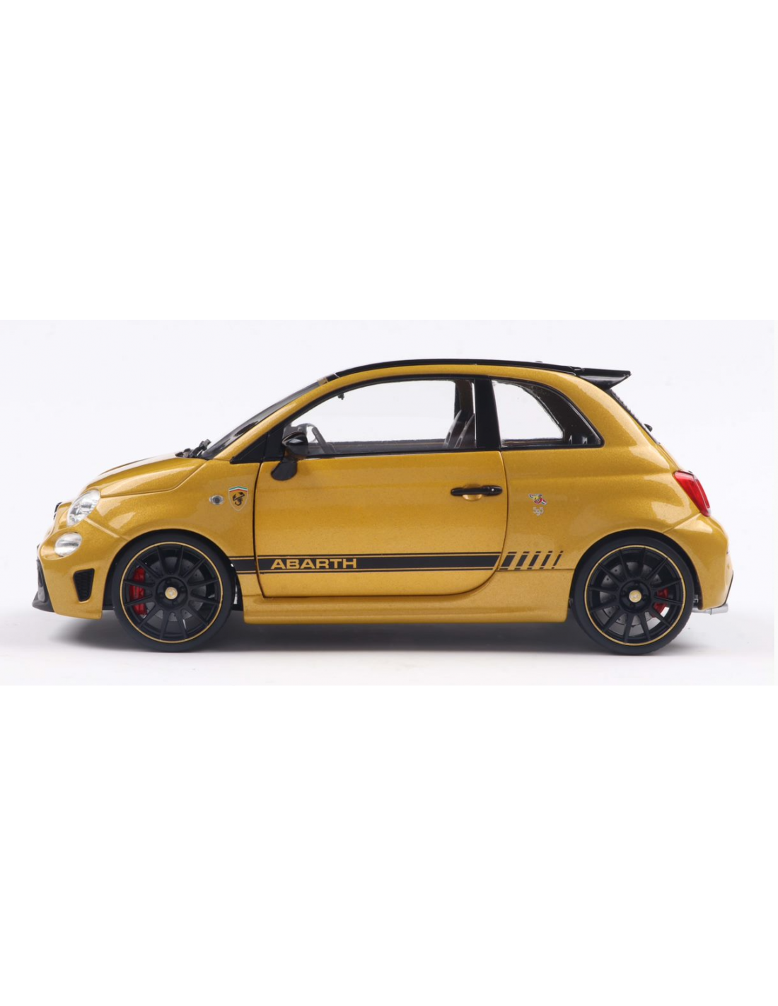 Solido 2022 Fiat F595 Abarth XSR Edition Yahama Yellow Metallic 1:18