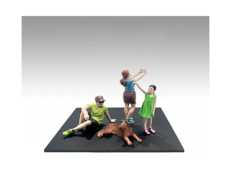 Rapid Vehicles "Figure24 Series 1" 9 piece Figure Set for 1/24 Scale Models by American Diorama ...