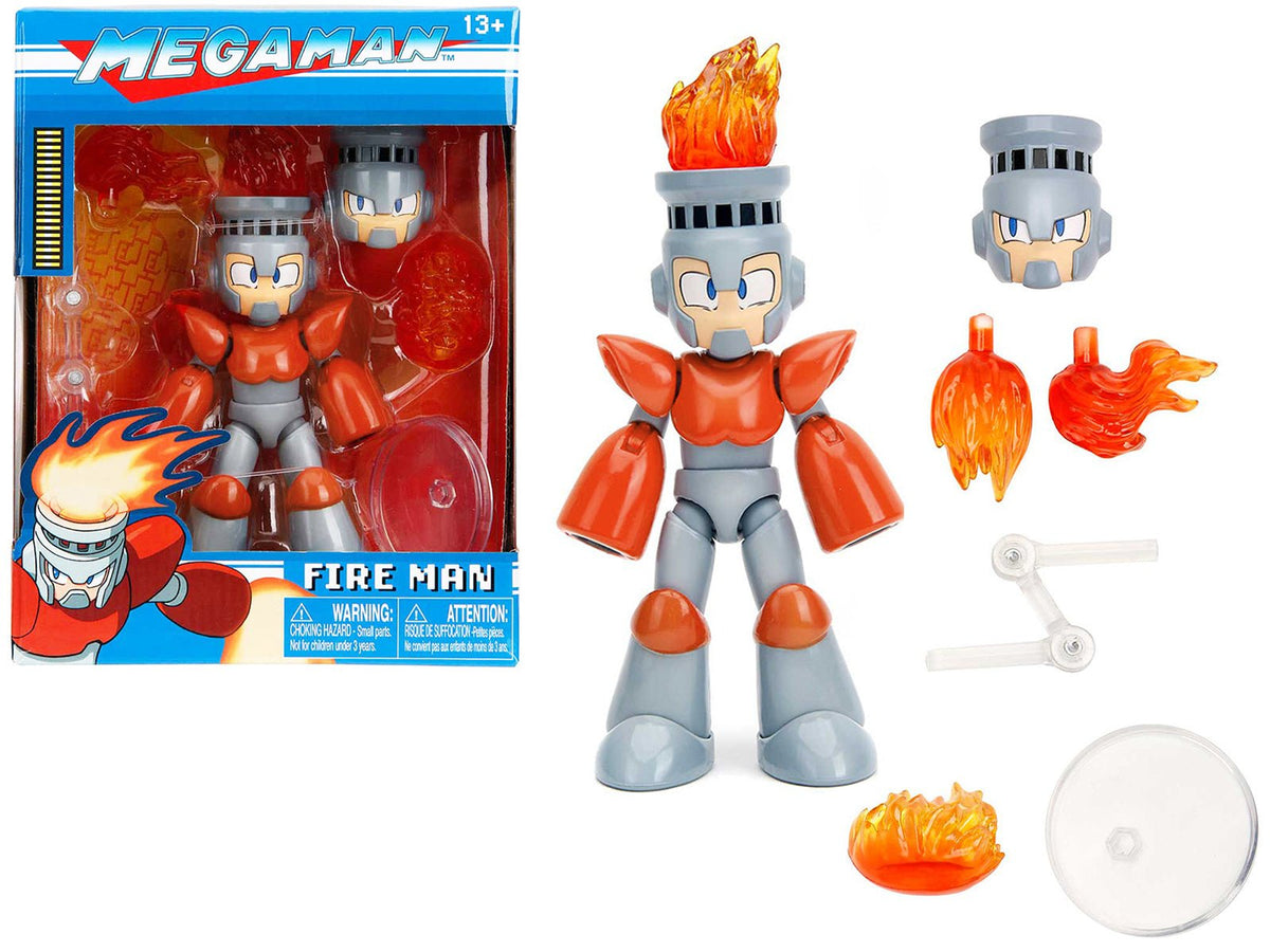 Rapid Vehicles Fire Man 5.5" Moveable Figure with Accessories and Alternate Head and Hands "Mega...
