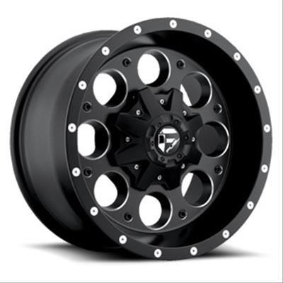 Fuel Off-Road Revolver D525 Series Matte Black with Milled Accents Wheels - D52516808245