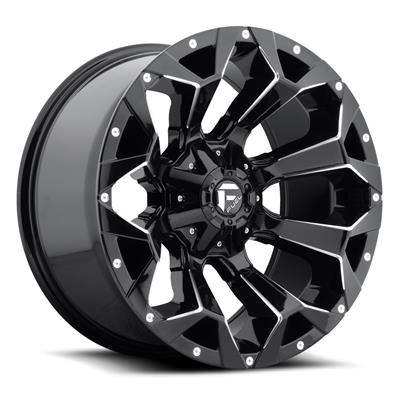 Fuel Off-Road Assault D576 Series Gloss Black Wheels with Milled Accents - D57618902645