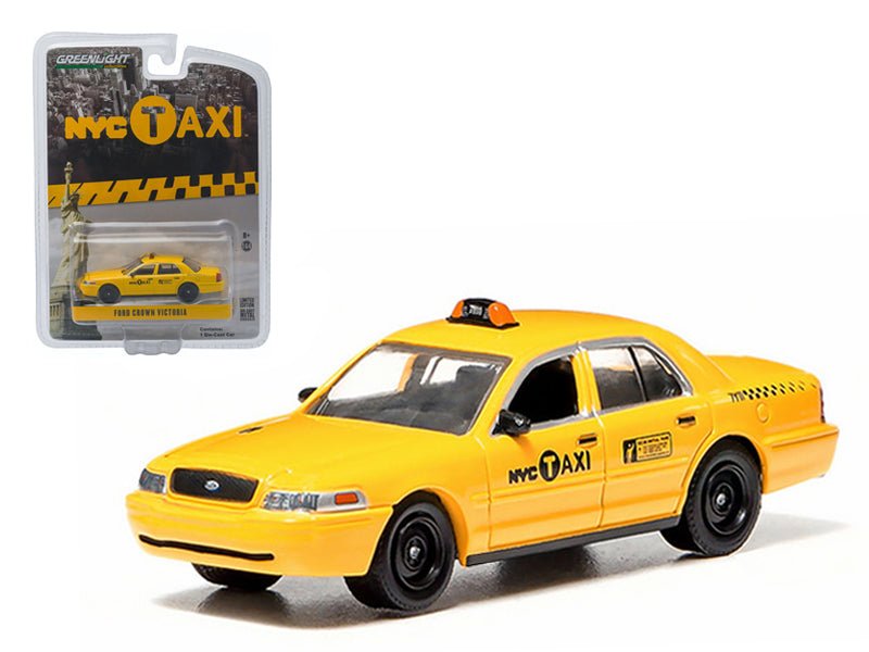 Rapid Vehicles Ford Crown Victoria Yellow "NYC Taxi" (New York City) 1/64 Diecast Model Car by...