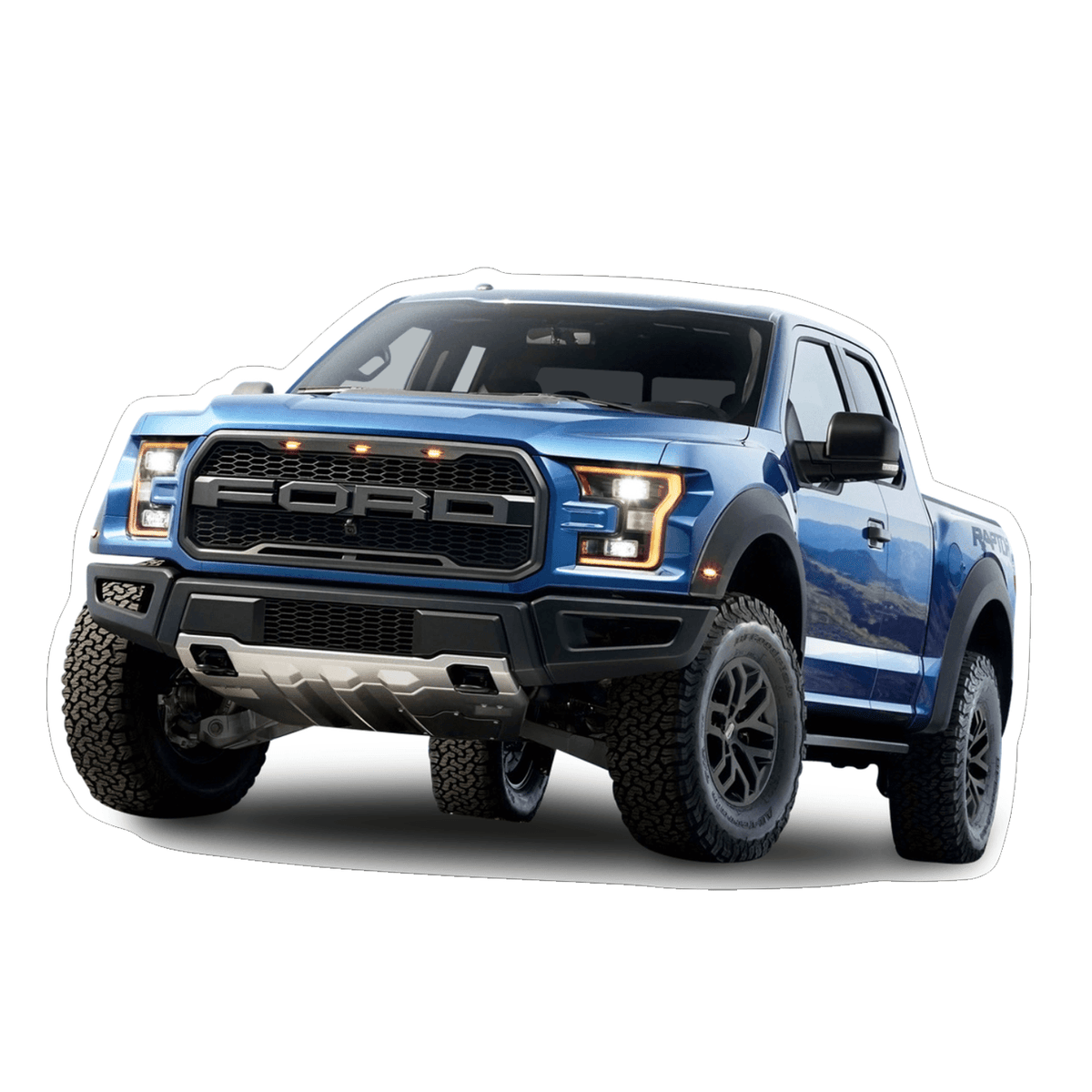Ford 150 Raptor Vinyl Decal / Sticker, Blue