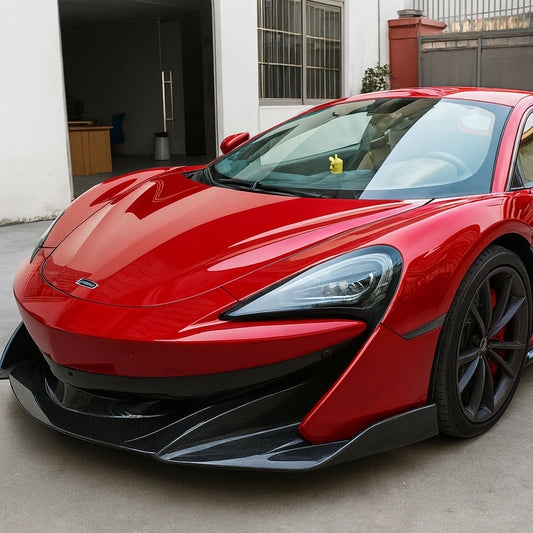 STRATEC SYSTEMS 600LT Style Carbon Fiber Front Bumper for McLaren 540C 570S 600LT - View 2