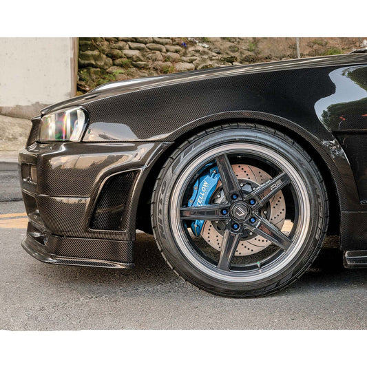 Bull Boost Performance Dry Carbon Fiber Z Tune Style Front Bumper for Nissan Skyline R34 - View 2