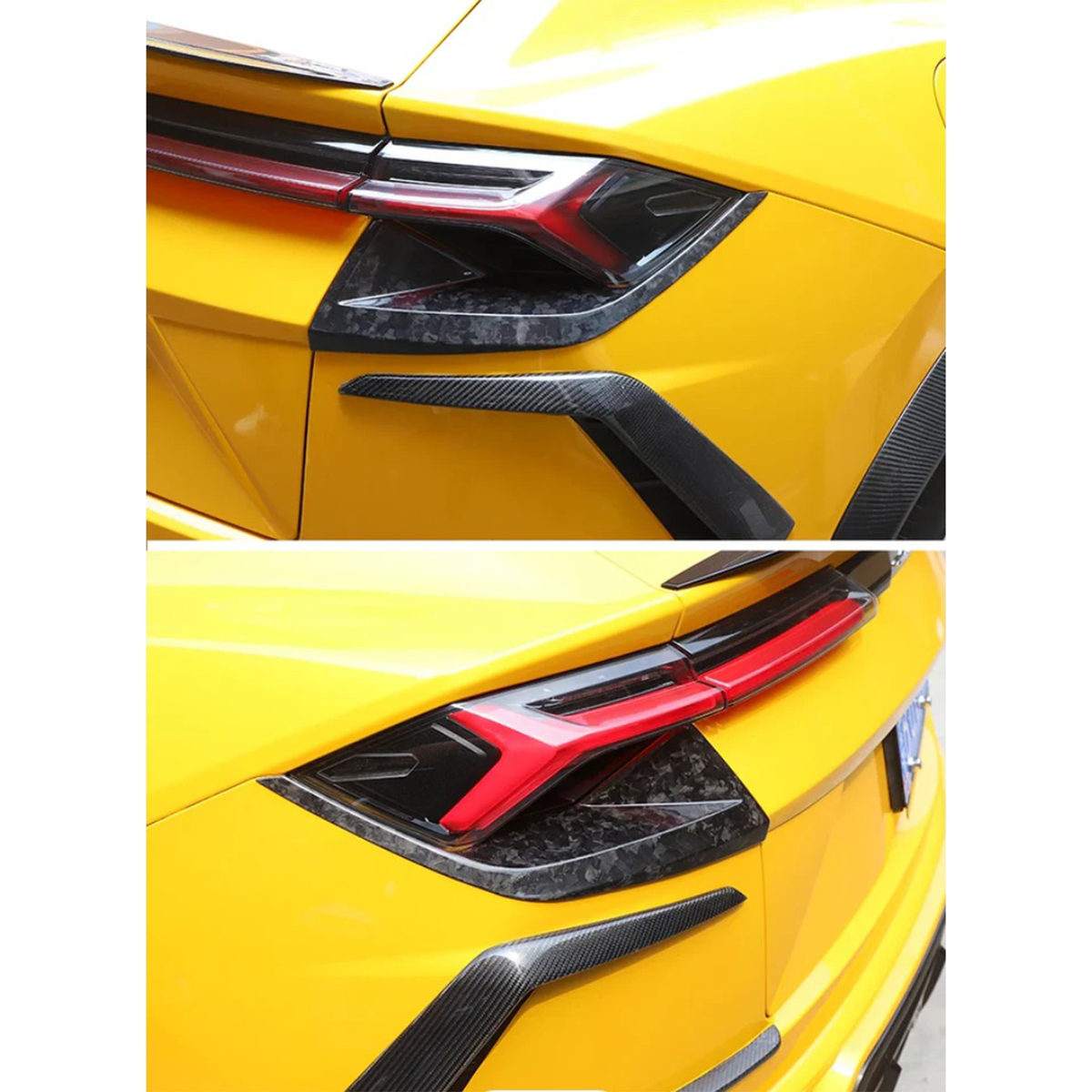 Bull Boost Performance Dry Carbon Fiber Tail Light Trim for Lamborghini Urus - View 2