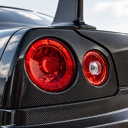 Carbon Fiber Rear Taillight Cover for Nissan Skyline R34 GTR GTT GT