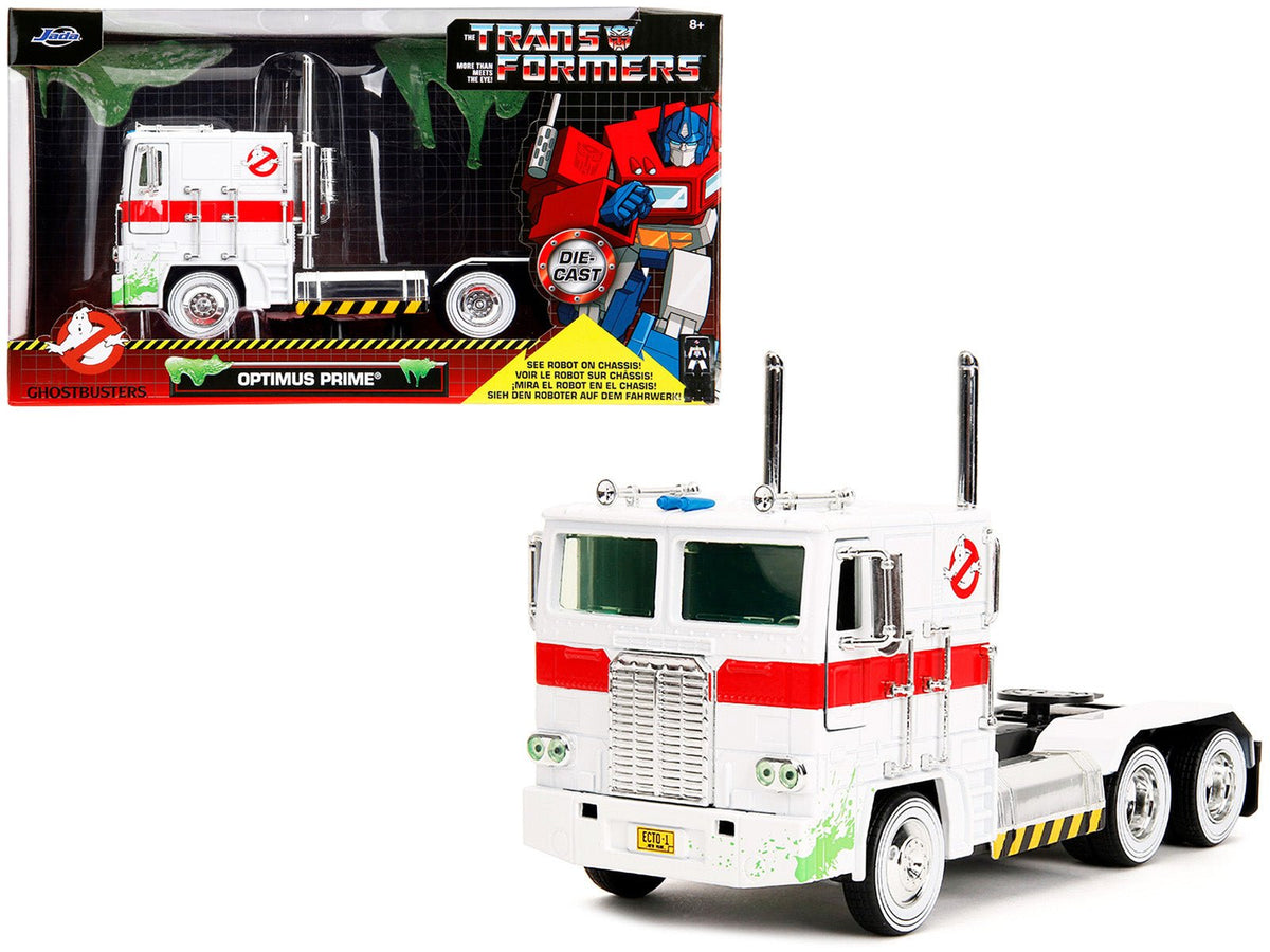 Rapid Vehicles G1 Autobot Optimus Prime Truck White with Robot on Chassis from "Transformers" TV...