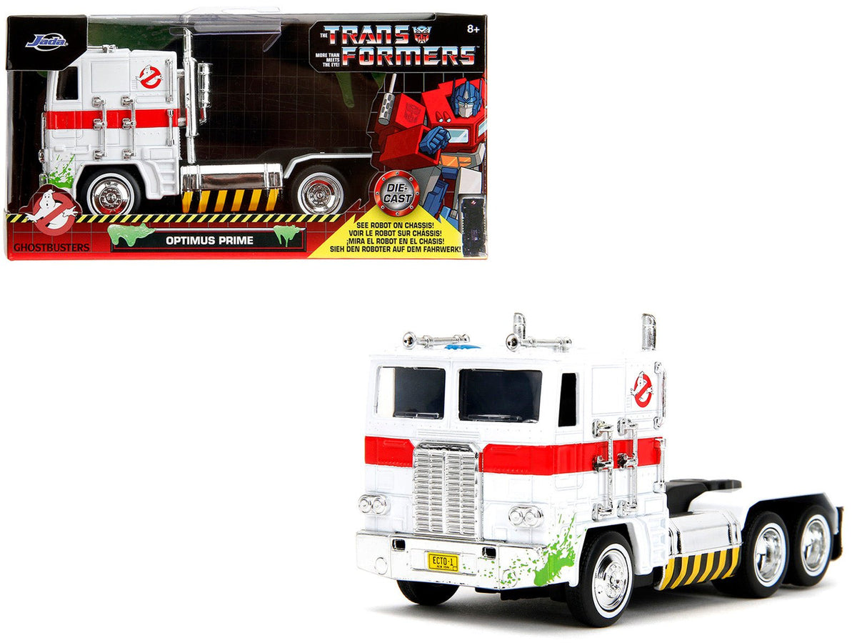 Rapid Vehicles G1 Autobot Optimus Prime Truck White with Robot on Chassis from "Transformers" TV...