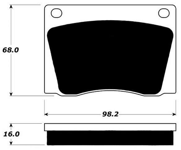 Porterfield Brake Pads for 1978 LOTUS ELITE